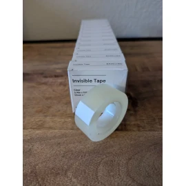 Baseline Pack 12 Rolls Clear Invisible Tape 3/4" X 1000 Inch (27.7 Yards) Replacement