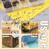 Mardatt 1600Pcs 3 Sizes Small Tiny Nails Assortment Kit, 1x6mm,