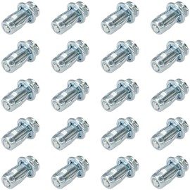 20 PCS Hollow Metal Petal Jack Nuts Expension Nuts for Iron Sheet Cavity Wall (M6)