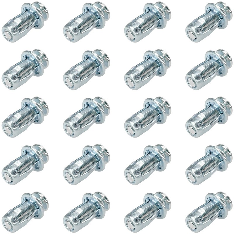 20 PCS Hollow Metal Petal Jack Nuts Expension Nuts for