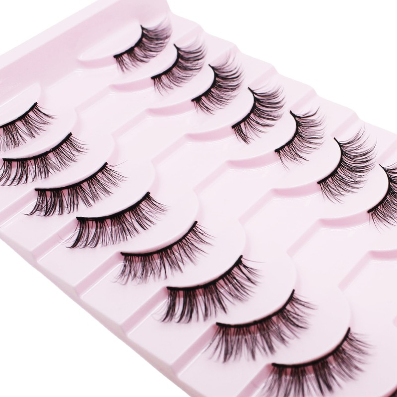 Selawasty Half Lashes Natural Looking Multi-layers Wispy Cat Eye Lashes