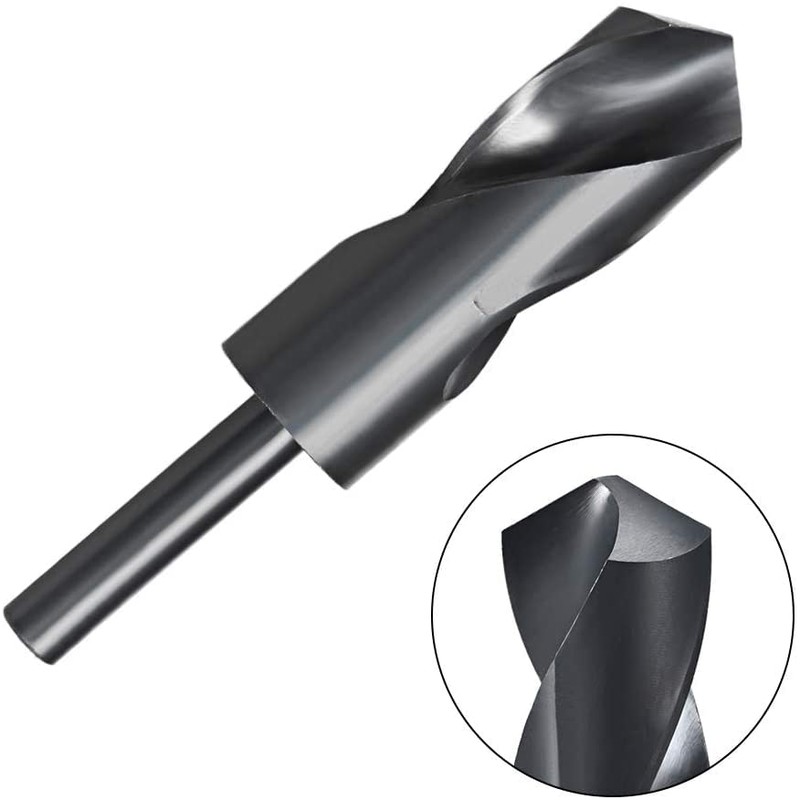 Utoolmart HSS 6542 32mm Reduced Shank Black Oxide Drill Bit