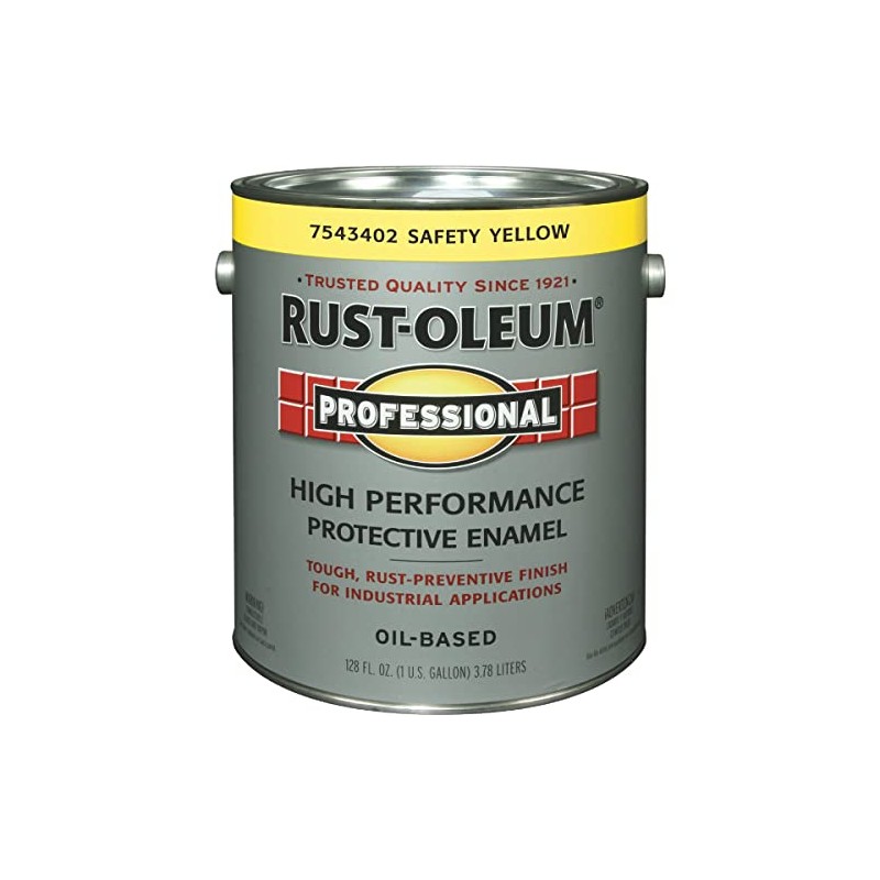 Rust-OLEUM 7543402 Safety Enamel Gal, Yellows, 128 Fl Oz (Pack