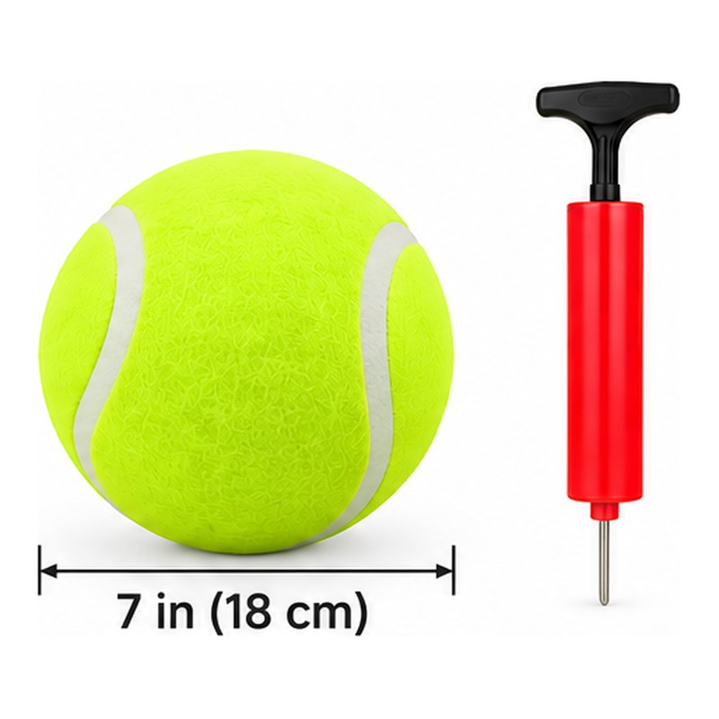 Giant Inflatable Tennis Ball for Dogs – 7 & 9.5
