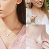 Hipunk Tiny Small Triangle Necklace Women 316L Stainless Steel Minimalist