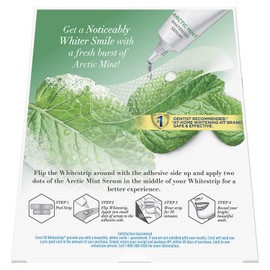 Crest 3D Whitestrips, Arctic Mint, Teeth Whitening Strip Kit with Tube of Flavor Serum, 28 Strips (14 Count Pack)