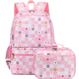 DSIUE Backpack for Girls Backpack Teenage School Backpack Elementary Bookbag for Kids Casual Daypack with Lunch Box
