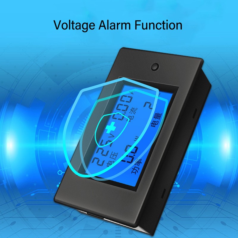 Battery Monitor Meter DC Digital Voltmeter Ammeter Power Meter for
