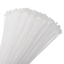 MECCANIXITY 1000pcs 3 Inch 18 Lbs Cable Zip Ties Self-Locking Small Nylon Cable Tie Wraps 1/8" for Cord Management, White