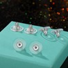 12mm Big Earring Backs, 925 Sterling Silver Locking Earring Backs