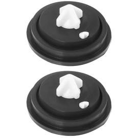 Pack of 2 Black Cistern Replacement Parts, Age-resistant and Durable Cistern Seals, Universal Hat Diaphragm Cistern, for Most Inlet Valves (Side Inlet Diameter 27 mm)