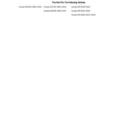 Primary Drive Rear Chain Guide Black For HONDA CRF250R 2004