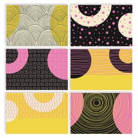 Better Office Products 100-Pack All Occasion Greeting Cards, Modern Art Desig...