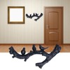 Decorative Hook Black Bird Branch Shape Three Dimensional Wall Mounted
