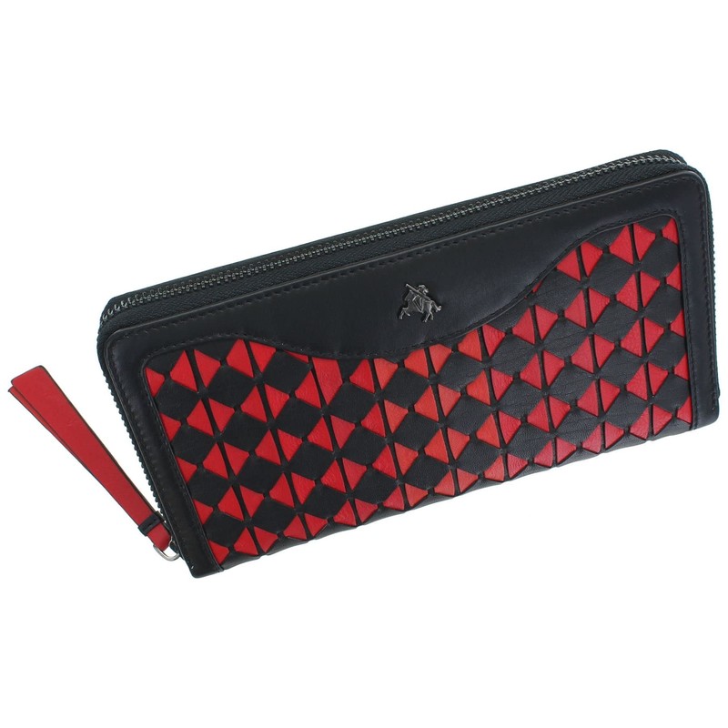 VISCONTI Bora Bora Collection Amour Leather Zip Wallet RFID Blocking