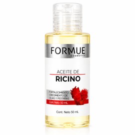 Aceite de Ricino Travel Size para Cejas y Pestañas | Estimula el Crecimiento y Fortalece | Hidratación para Piel y Pelo | 50ml | Formue Cosmetics