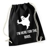 Hippowarehouse I'm Here For The Boos Party Ghost Drawstring Cotton