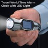SAGEFINDS World Time Alarm Clock | Calendar, Thermometer, Alarm, Timer,