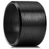 King Will Black-15mm Basic Wedding Ring For Men with Brushed