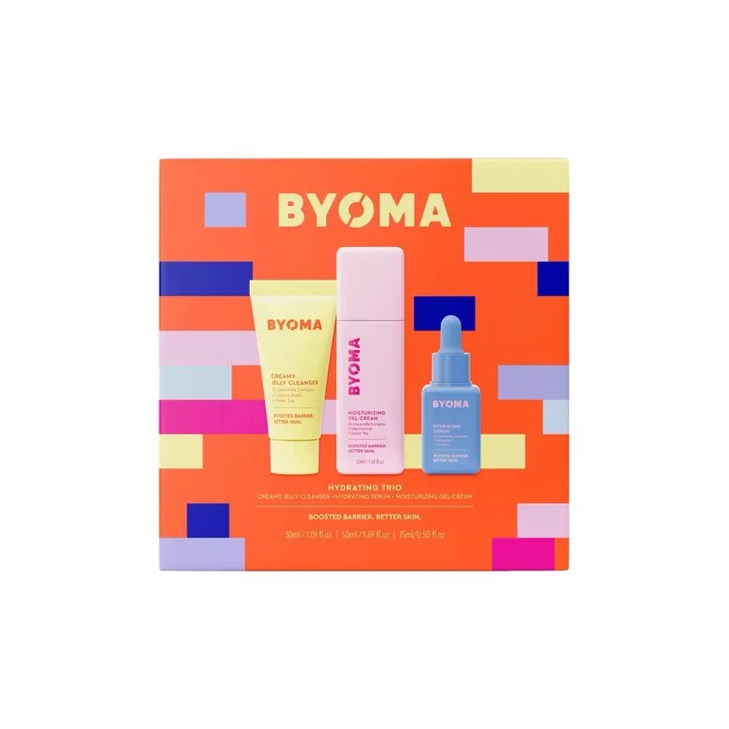 Byoma Set Trío Hidratante (limpiador, Crema-gel, Suero)