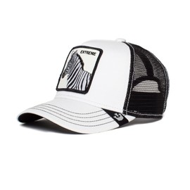 Goorin Bros. The Farm Unisex Kids Trucker Hat, White (Little Stripe), One Size