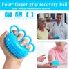 Hand Grip Strength Ball Exerciser Strengthener Rehabilitation Forearm Exercise Ring