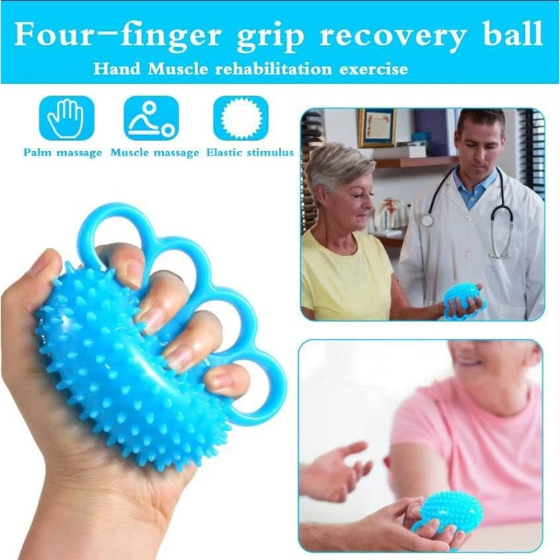 Hand Grip Strength Ball Exerciser Strengthener Rehabilitation Forearm Exercise Ring