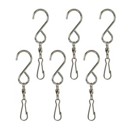 In the Breeze SB30 6 PC Stainless Steel Hang-It S Hooks with Ball Bearing Swivel