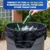 Plastic Prince 64-65 Gallon Trash Bags Heavy Duty with Flap