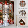 KDYDK Christmas Shower Curtain Winter Snow Window Scene 70" L