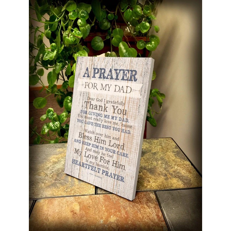 DEXSA Prayer for My Dad Wood Frame Wall Plaque for