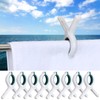 Hushee 8 Pack Marine Boat Rail Towel Clips Storm Proof