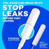 Tampax Compact Pearl Tampons, with LeakGuard Braid & Extendable Applicator,