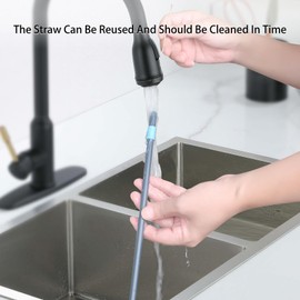 KLOWOAH Replacement Straws Compatible with Contigo Streeterville 40oz Tumbler,with 1 Brush,Pack of 6 (green)