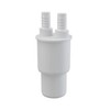 White Plastic Reduction Connection Reducer to Waste 40/50xG1/2" Hose Connector