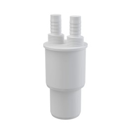 White Plastic Reduction Connection Reducer to Waste 40/50xG1/2" Hose Connector
