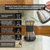 CAFE BREW COLLECTION Pour Over Coffee Maker with Permanent Filter,