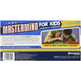 Mastermind for Kids -- Codebreaking Game Plays on Three Levels