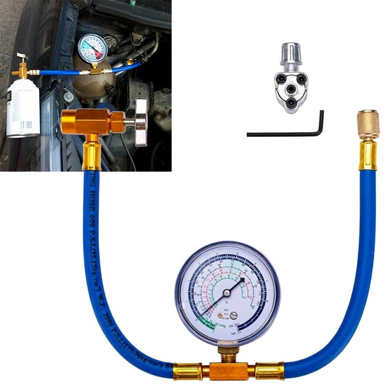 Piercing Tap Valve Kit R134a Charging Hose Can Tap with