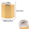 TWZKXC 8 Pcs 24/410 Aluminized Plastic Disc Top Caps, Gold