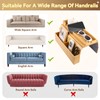 Bamboo Sofa Arm Tray, 2-in-1 Foldable Couch Armrest Tray with