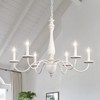 6-Light Chandelier Farmhouse Chandeliers for Dining Room Lighting Fixture, French