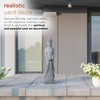 Alpine Corporation 32" Tall Cement Standing Buddha Outdoor Garden Statue,