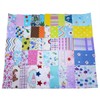 Gnognauq 200 Sheets Fabric Squares Sheets Cotton Craft Fabric Bundle