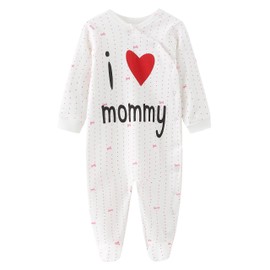 MAMIMAKA Baby Clothes Unisex Newborn Baby Grow one-Piece for Boys and Girls 0-12 Months