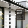 Rain Chains for Gutters Outside Black with Adapter 8.5FT 16