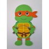 TMNT Ninja Turtle Mikey Paper Doll Paper Die Cut Scrapbook