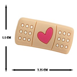 Bandage Collar Charm Aluminum Alloy Whistle Emergency Survival Safety Camping Cat Dog Animal Training Bark Chew Woof Puppy Kitten Wound Care Heart