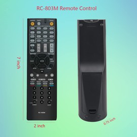 GHUST RC-803M Remote Control Replacement for Onkyo AV Receiver Home Theater System HT-S7409 HT-S8409 TX-NR609B TX-NR609 TX-NR545 TX-SR343 TX-SR444