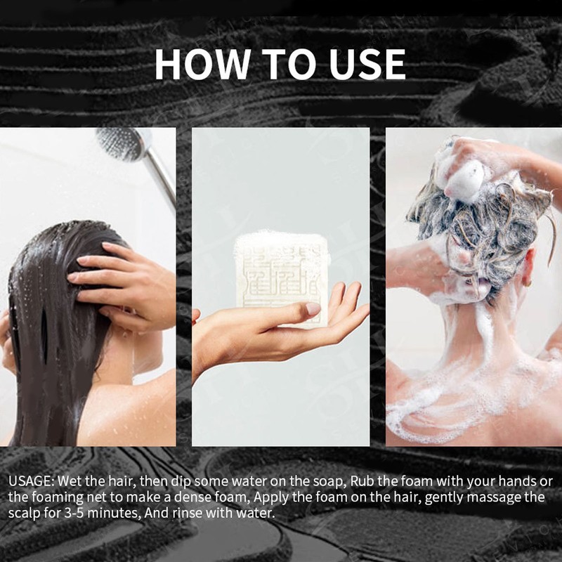 Rice Water Shampoo Bar Nourishing Grease Removal Portable Shampoo Soap